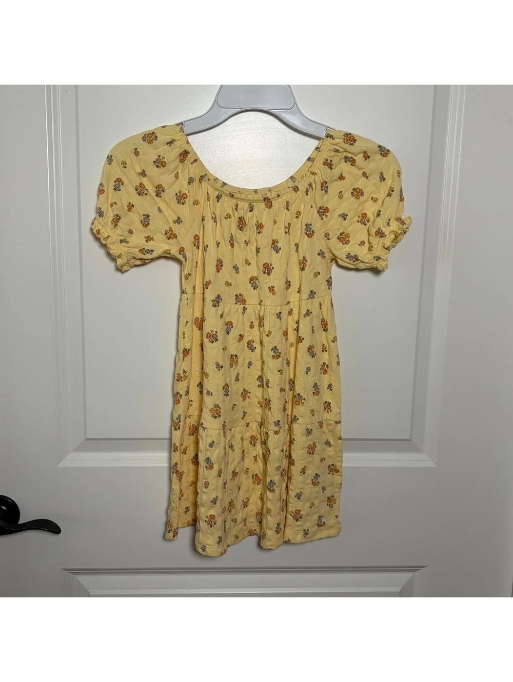 Lilie Co. Yellow Floral Puff Sleeve Dress for Girls Size 5T